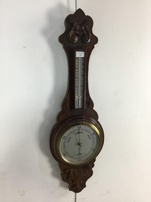 Lot 138 - OAK WALL BAROMETER