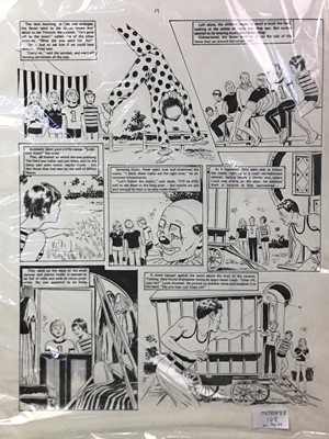 Lot 168 - HAND DRAWN CARTOON PAGE