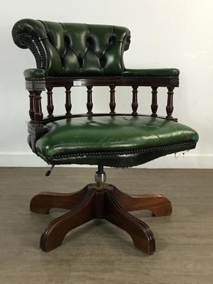 Lot 369 - MAHOGANY CAPTAIN'S CHAIR