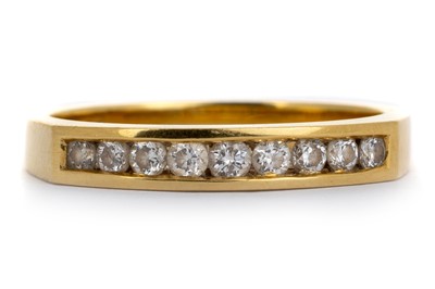 Lot 502 - DIAMOND HALF ETERNITY RING