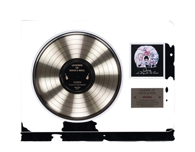 Lot 39 - QUEEN GOLD DISC AND CD DISPLAY