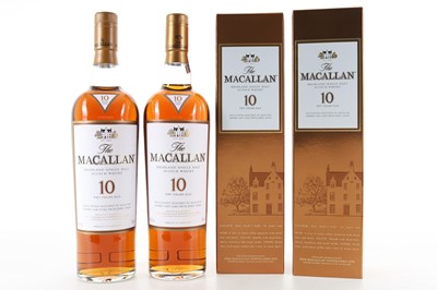 Lot 10 - 2 BOTTLES OF MACALLAN 10 YEAR OLD