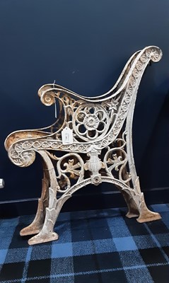 Lot 609 - PAIR OF VICTORIAN STYLE CAST IRON BENCH ENDS