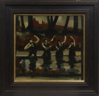 Lot 953 - * JAMIE O'DEA, FOREST DANCERS mixed media on...