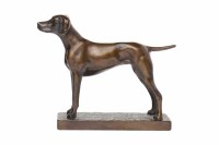 Lot 954 - BRONZE CAR MASCOT OF A HOUND by Lejeune,...