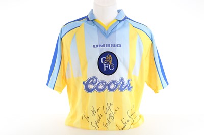 Lot 1791 - FRANK SINCLAIR OF CHELSEA F.C., SIGNED JERSEY