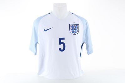 Lot 1794 - GARY CAHILL OF ENGLAND, SIGNED INTERNATIONAL JERSEY