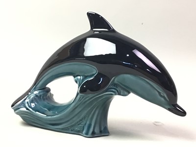 Lot 611 - SET OF EIGHT POOLE POTTERY DOLPHINS