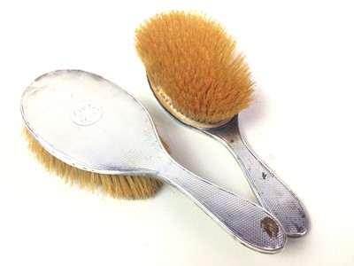 Lot 652 - TWO SILVER BRUSHES