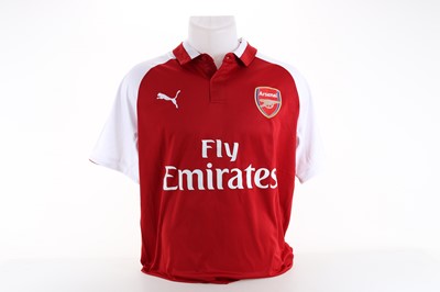 Lot 1801 - MESUT ÖZIL OF ARSENAL F.C., SIGNED JERSEY