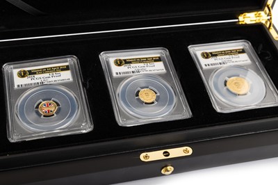 Lot 127 - THREE PCGS GEM PROOF GOLD COINS