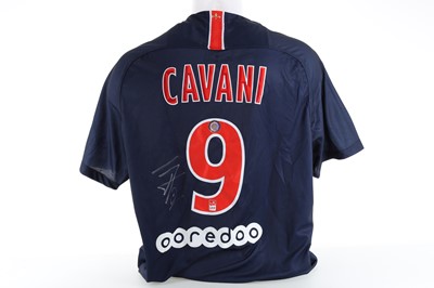 Lot 1802 - EDINSON CAVANI OF PSG F.C., SIGNED JERSEY