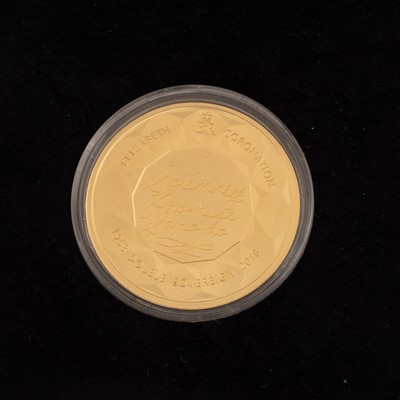 Lot 124 - QUEEN ELIZABETH II, SAPPHIRE CORONATION JUBILEE GOLD DOUBLE SOVEREIGN