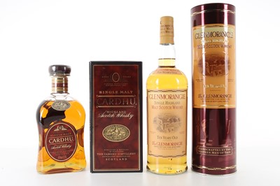 Lot 6 - GLENMORANGIE 10 YEAR OLD 1L AND CARDHU 12 YEAR OLD 1L