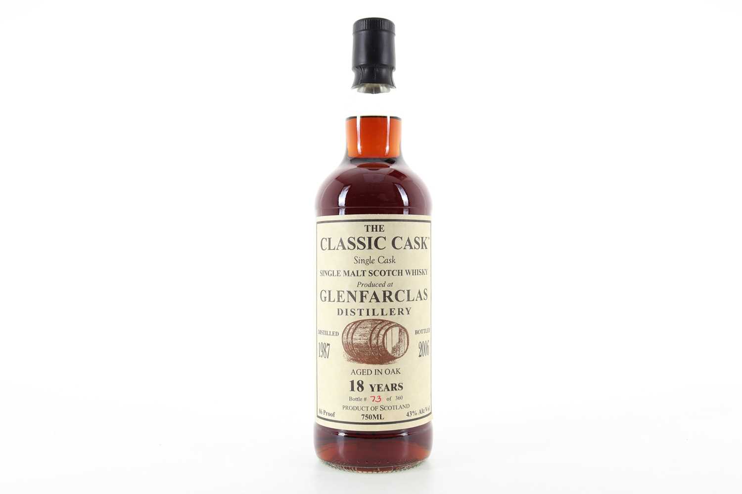 Lot 20 - GLENFARCLAS 1987 18 YEAR OLD CLASSIC CASK 75CL