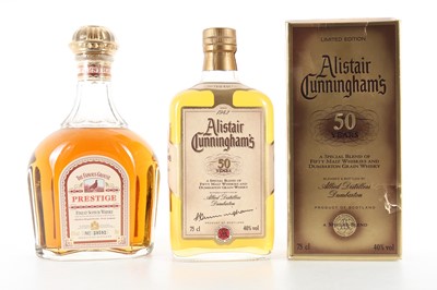 Lot 52 - FAMOUS GROUSE PRESTIGE AND ALISTAIR CUNNINGHAM'S 50 YEARS 75CL