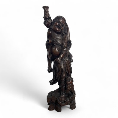 Lot 1650 - JAPANESE HARDWOOD FIGURE