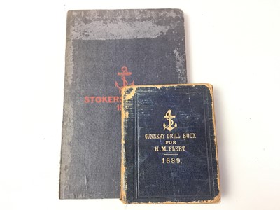 Lot 655 - GUNNERY DRILL BOOK FOR HM FLEET