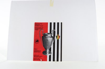 Lot 1825 - LIVERPOOL F.C., THREE EUROPEAN FINAL PROGRAMMES