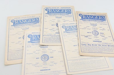 Lot 1826 - RANGERS F.C., COLLECTION OF SEMI-FINAL PROGRAMMES