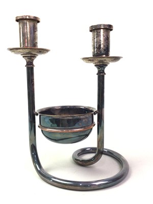Lot 663 - ART DECO STYLE CANDLE HOLDER
