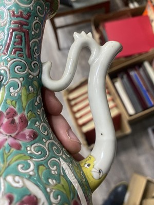Lot 669 - CHINESE FAMILLE ROSE WINE EWER