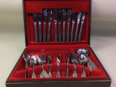 Lot 683 - SILVER PLATED CANTEEN OF CUTLERY