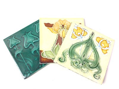 Lot 713 - GROUP OF EIGHT CERAMIC WALL TILES