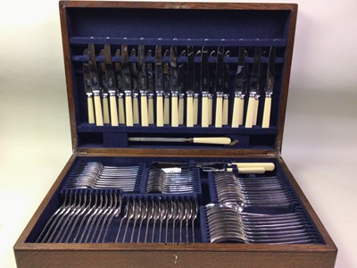 Lot 741 - TWO SUITES OF SILVER PLATED CUTLERY