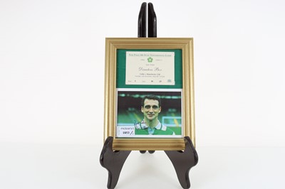 Lot 1853 - PAUL MCSTAY OF CELTIC F.C., TESTIMONIAL TICKET AND PENNANT