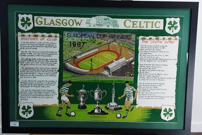 Lot 1856 - CELTIC F.C., EUROPEAN CUP WINNERS COMMEMORATIVE TEA TOWEL