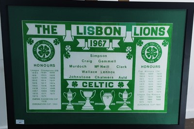 Lot 1857 - CELTIC F.C., EUROPEAN CUP WINNERS COMMEMORATIVE TEA TOWEL