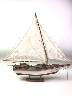 Lot 758 - SCRATCH BUILT WOODEN YACHT