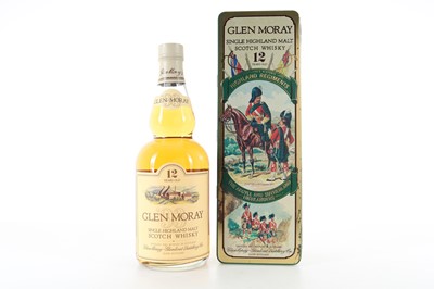 Lot 66 - GLEN MORAY 12 YEAR OLD HIGHLAND REGIMENTS 75CL