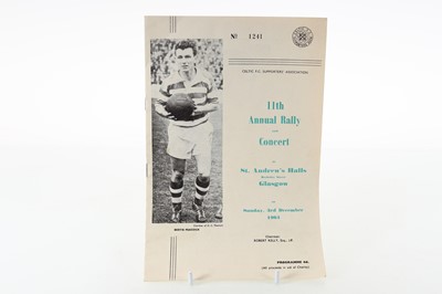 Lot 1864 - CELTIC F.C., BANQUET / RALLY PROGRAMMES