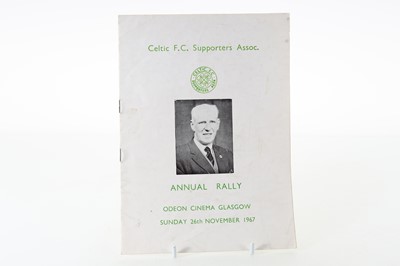 Lot 1864 - CELTIC F.C., BANQUET / RALLY PROGRAMMES