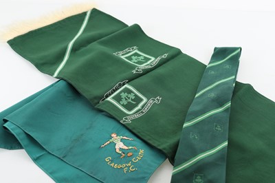 Lot 1867 - CELTIC F.C., SCARF, HANDKERCHIEF AND TIE