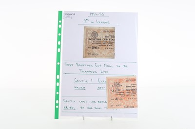 Lot 1875 - CELTIC F.C., THREE SCOTTISH CUP FINAL TICKETS