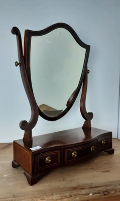 Lot 748 - INLAID MAHOGANY DRESSING MIRROR