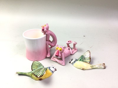 Lot 791 - PINK PANTHER MUG AND FIGURE