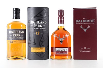 Lot 72 - DALMORE 12 YEAR OLD AND HIGHLAND PARK 12 YEAR OLD