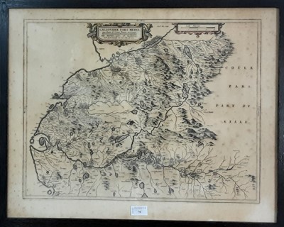 Lot 70 - 17TH CENTURY MAP OF THE MIDDLE-PART OF GALLOWAY