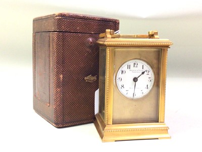 Lot 109 - FRENCH BRASS CARRIAGE CLOCK