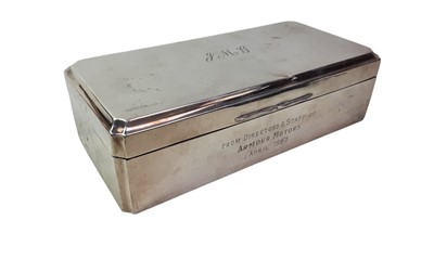 Lot 11 - SILVER CIGARETTE CASKET