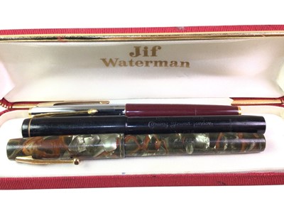 Lot 14 - THREE FOUNTAIN PENS