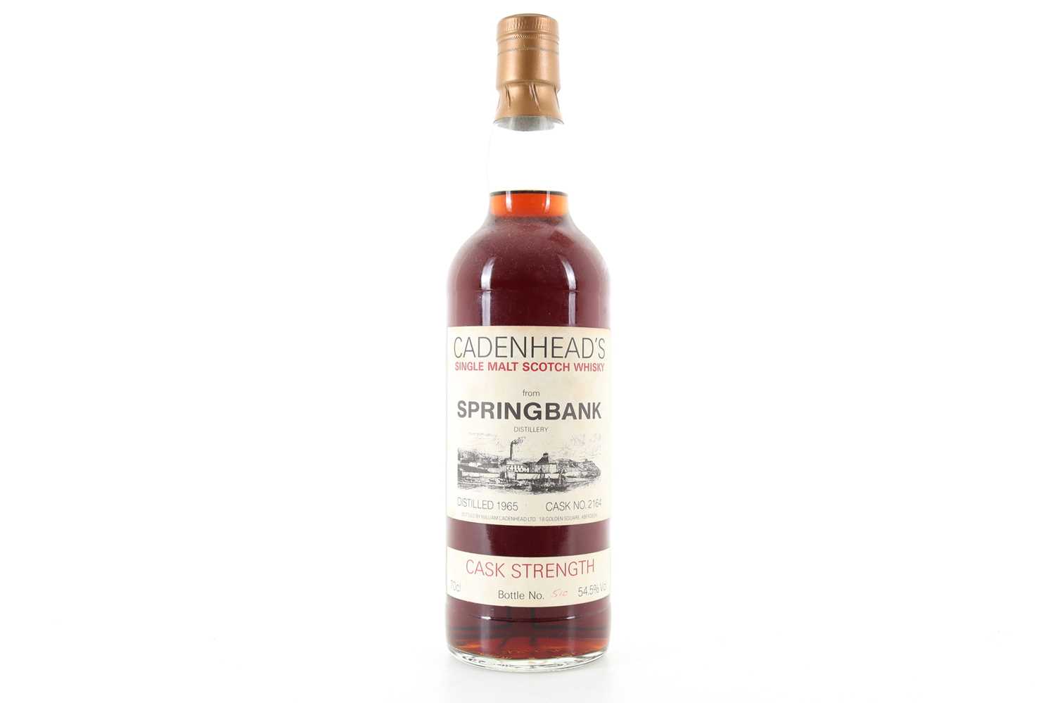 Lot 81 - SPRINGBANK 1965 CADENHEAD'S SINGLE CASK #2164