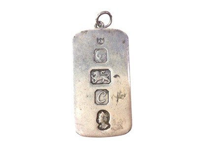 Lot 36 - ELIZABETH II SILVER INGOT