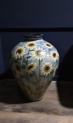 Lot 51 - LARGE DRYMEN POTTERY FLOOR VASE