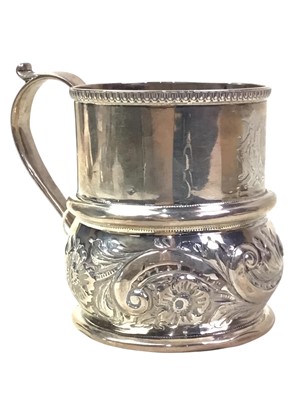 Lot 60 - LATE VICTORIAN SILVER CHRISTENING MUG