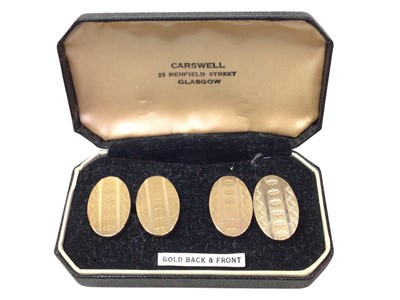 Lot 9 - PAIR OF CUFFLINKS